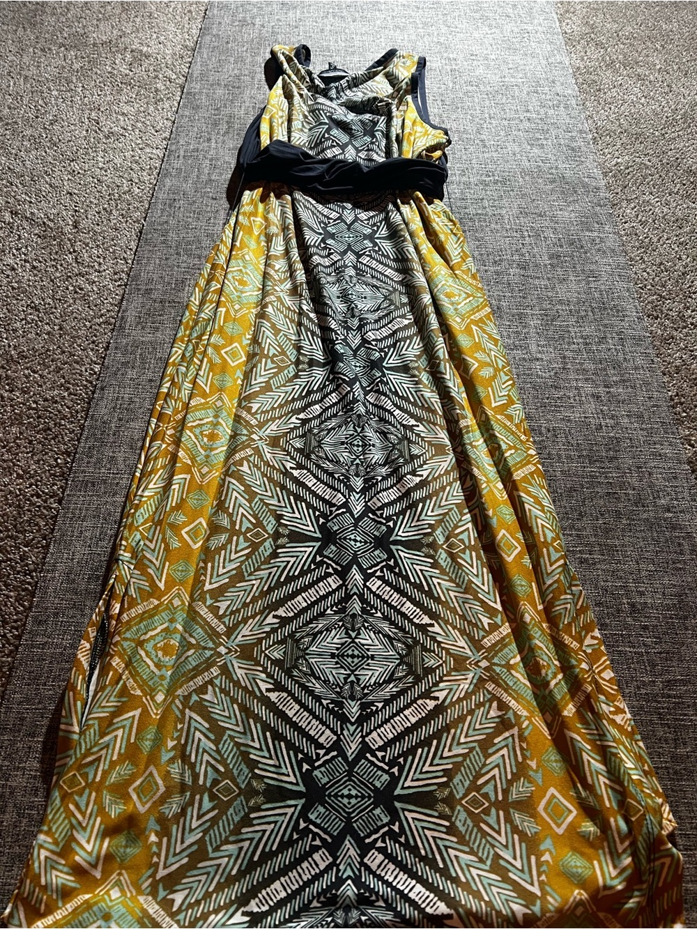 Alison Britney Women’s Sleeveless Maxi Dress Size Medium Boho - Picture 8 of 10